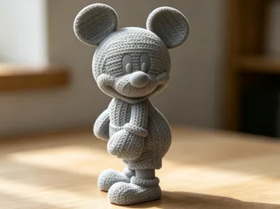 Knitted Texture Mickey