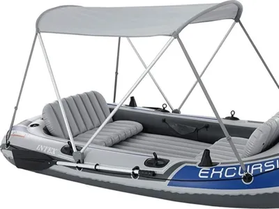 Awning Support on Oar Tube - Intex Excursion 