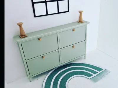 dollhouse shoe cabinet