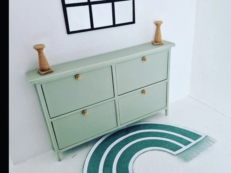 dollhouse shoe cabinet