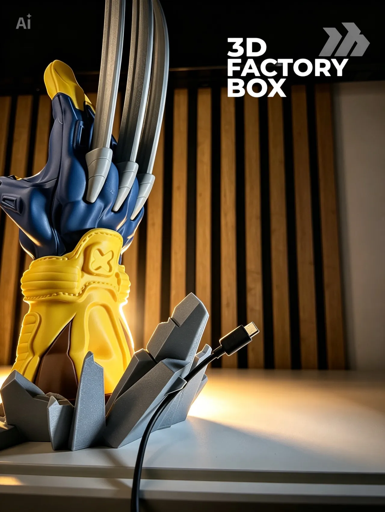 Universal Controller Stand - Inspired by Wolverine view 3
