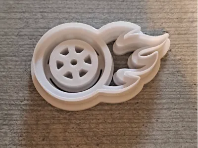 Flaming Wheel Cookie Cutter