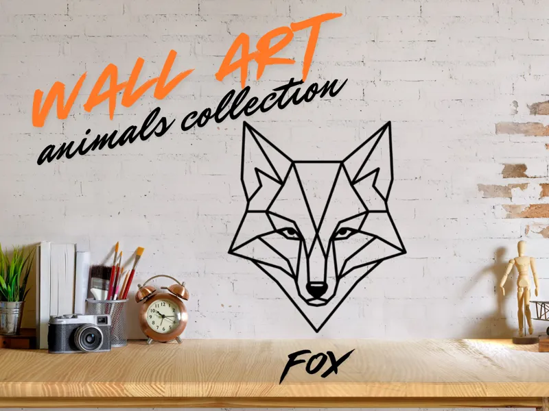 Geometric Wall Art - Animals Collection - Fox