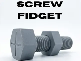 Screw fidget toy