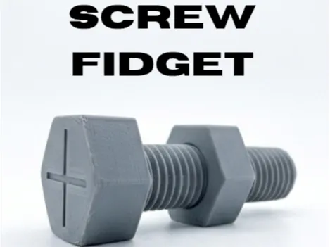 Screw fidget toy