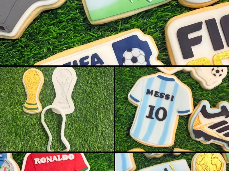 World Cup 2026 Football Cookie Cutter & Stamp Set