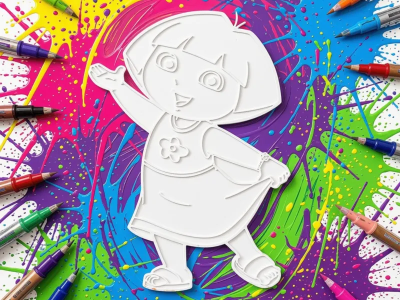 Colorir Dora a aventureira