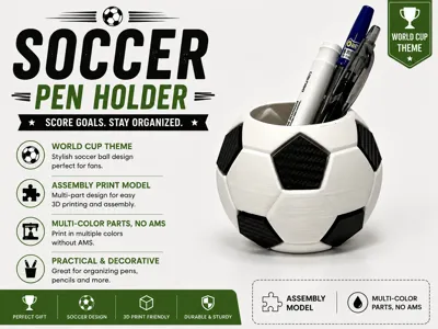 Soccer Pen Holder