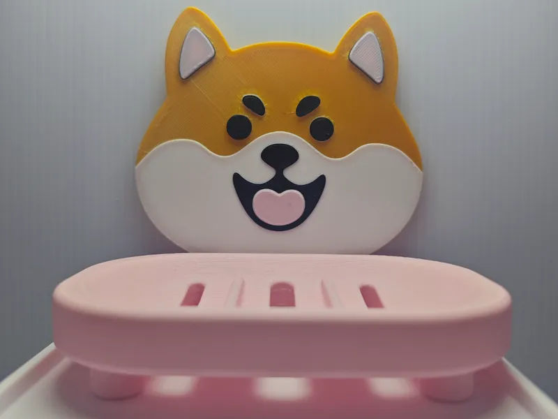 柴犬香皂沥水盒