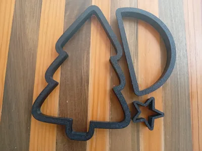 Pottery Christmas candle holder cookie cutter
