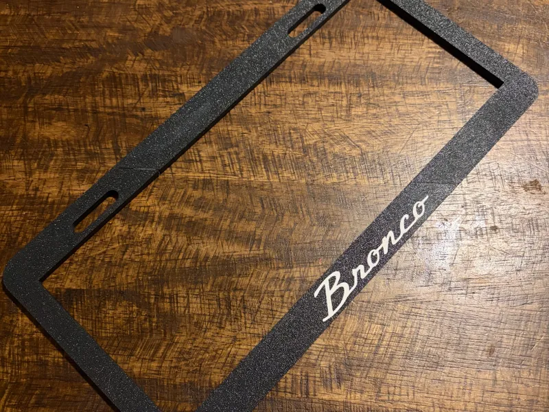 Bronco License Plate Frame
