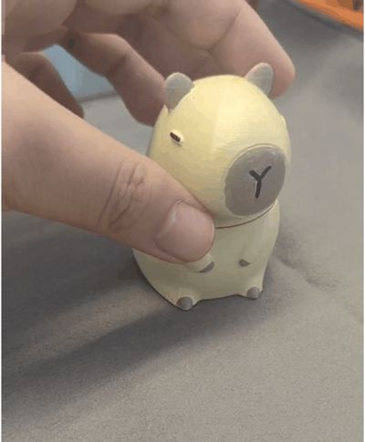 Solid Spinning Capybara Print in Place