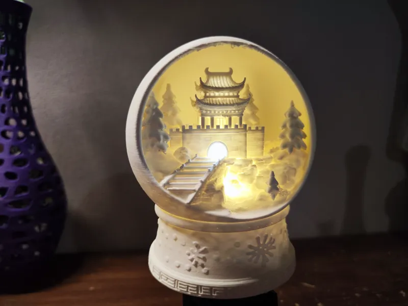 中国风 雪花球
