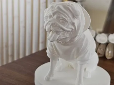 Pug dog desk miniature