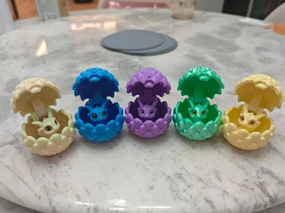 Hinged Eggshell Dragon (no supports)