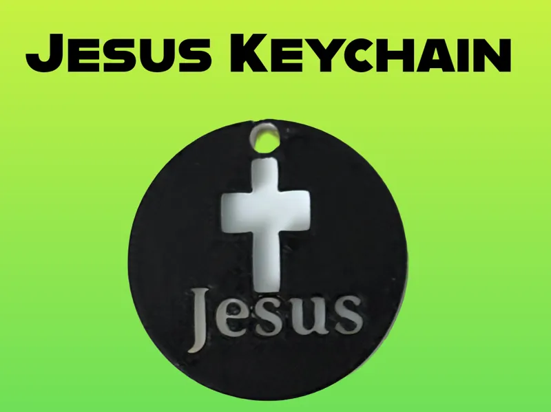 Jesus Keychain (Circle)