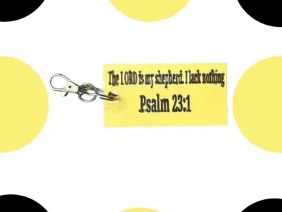 Psalm 23:1 Key Chain