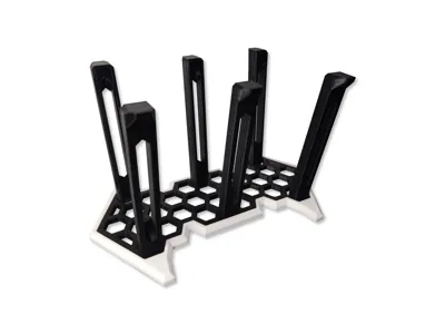 Hexagon Glass Cup Drying Rack Organizer