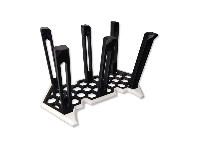 Hexagon Glass Cup Drying Rack Organizer
