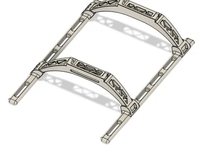 Lanyu OMPHOBBY M2V3Pro Landing Gear (Plug-in Adhesive and Hot-Melt Installation Versions)
