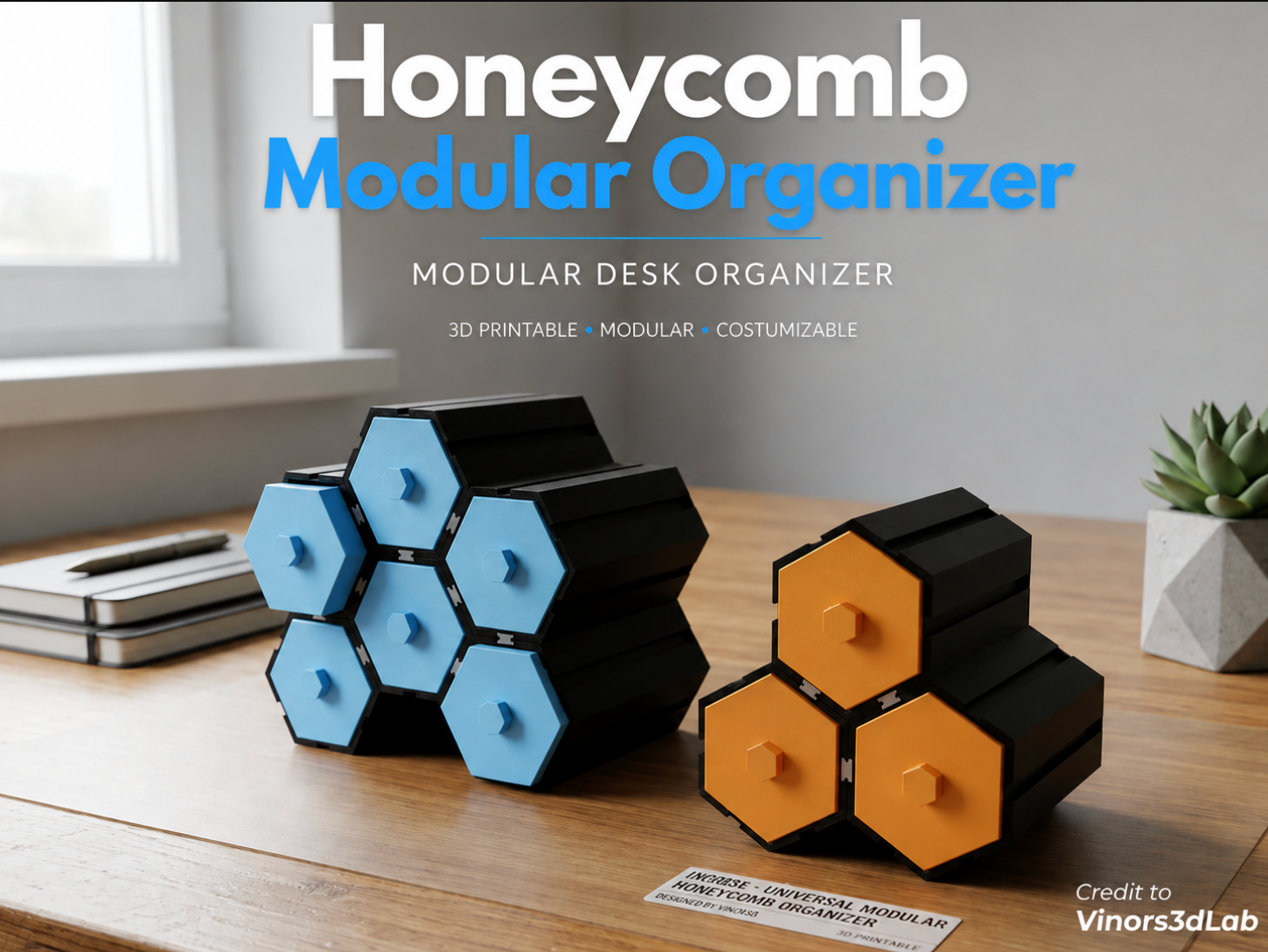 Modular Organizer (Single-Cell Honeycomb System)