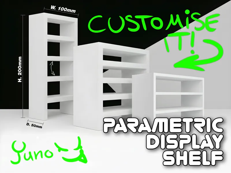 Parametric Display Shelf - Fully Customisable!