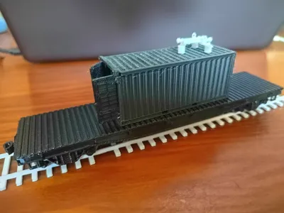 HO scale flatcar model, similar to N70 train model