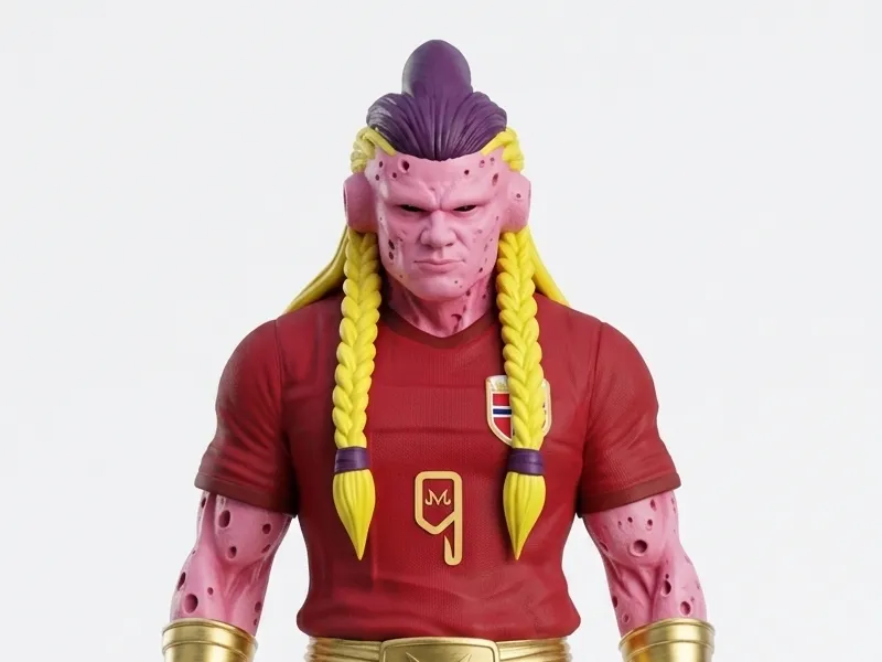 Haaland Majin Buu Style