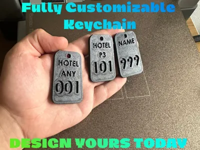 Parametric Hotel & Airbnb Keychain