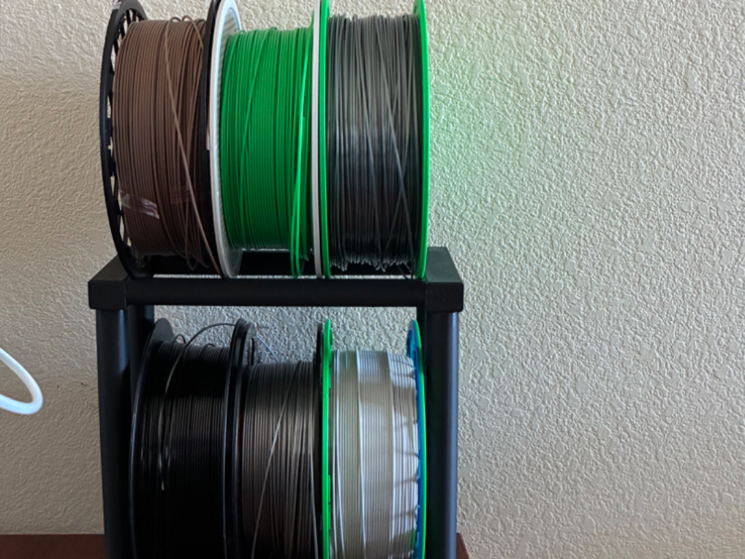 Double decker filament spool rack