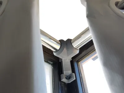 V Curtain Rod Support Bracket 25mm