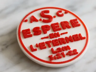 Inspiring circular badge