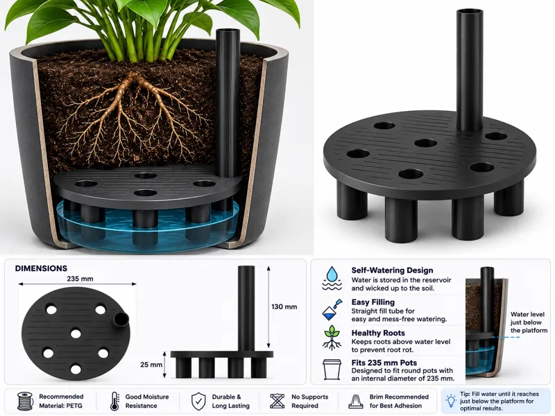Self-Watering Pot Insert – 235 mm