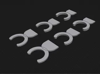Square Body Chevy AC vent clips