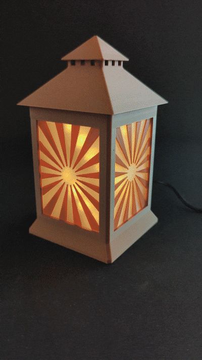 Mini Laterne mit RGB-LED und Fernbedienung