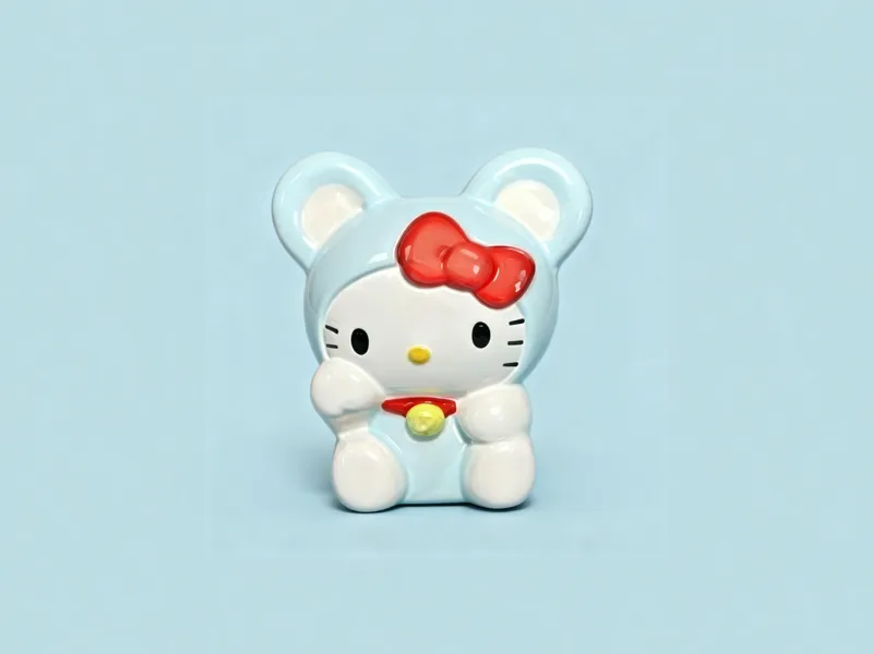 可爱生肖老鼠kitty猫小摆件-女童涂色玩具礼物