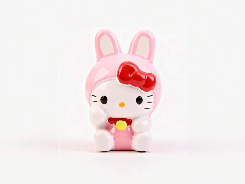 可爱生肖兔子kitty猫小摆件-女童涂色玩具礼物