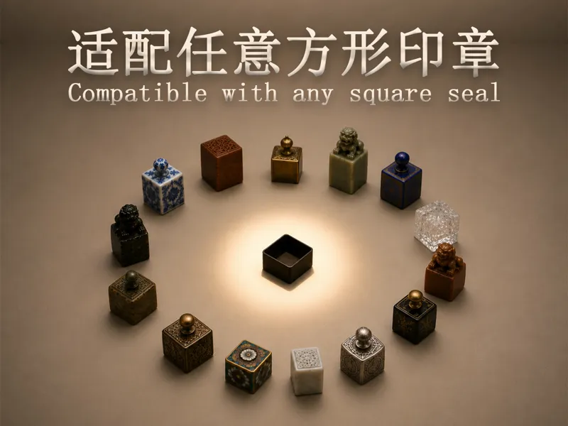 定制参数化方形印章盖子（也可以用作方形储物收纳盒或其他盖子）