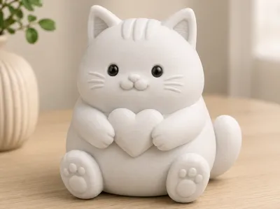 Heart Kitten