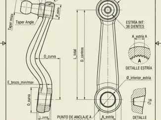 PITMAN BRAZO JEEP IKA PICK UP ( ARGENTINO)