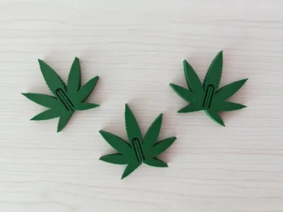 Weed leaf bag clips