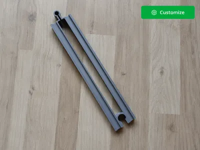 Parametric BRIO Straight Track Generator