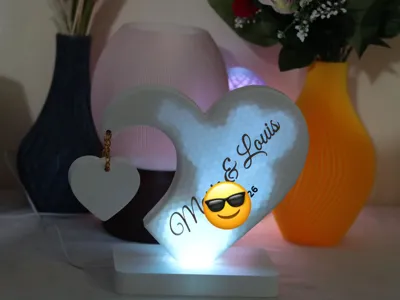 Customizable Heart with light