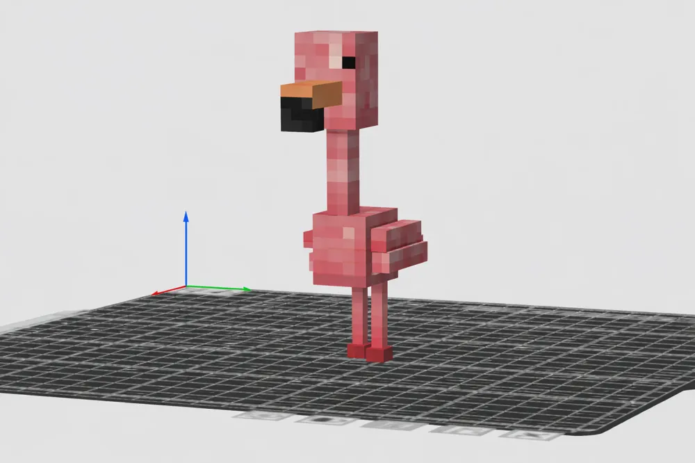 (MY OG) Minecraft Flamingo - Free 3D Print Model - MakerWorld
