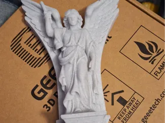 a angel and zeus head