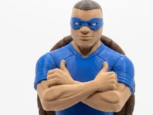 Mbappé Tortuga Ninja TMNT Figura 3d Multicolor H2C