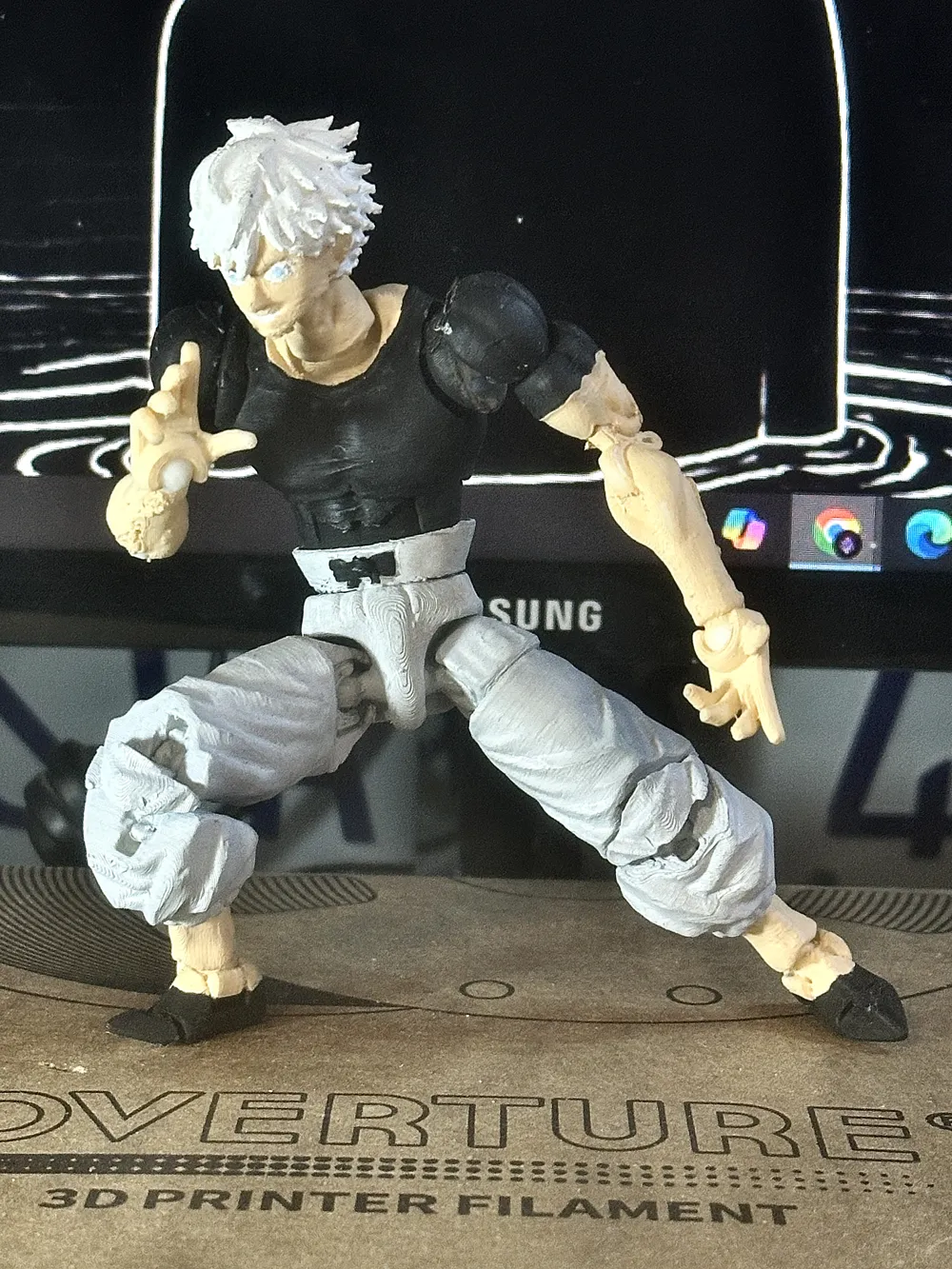 Satoru Gojo – Fully Articulated 3D Action Figure - Free 3D Print Model ...