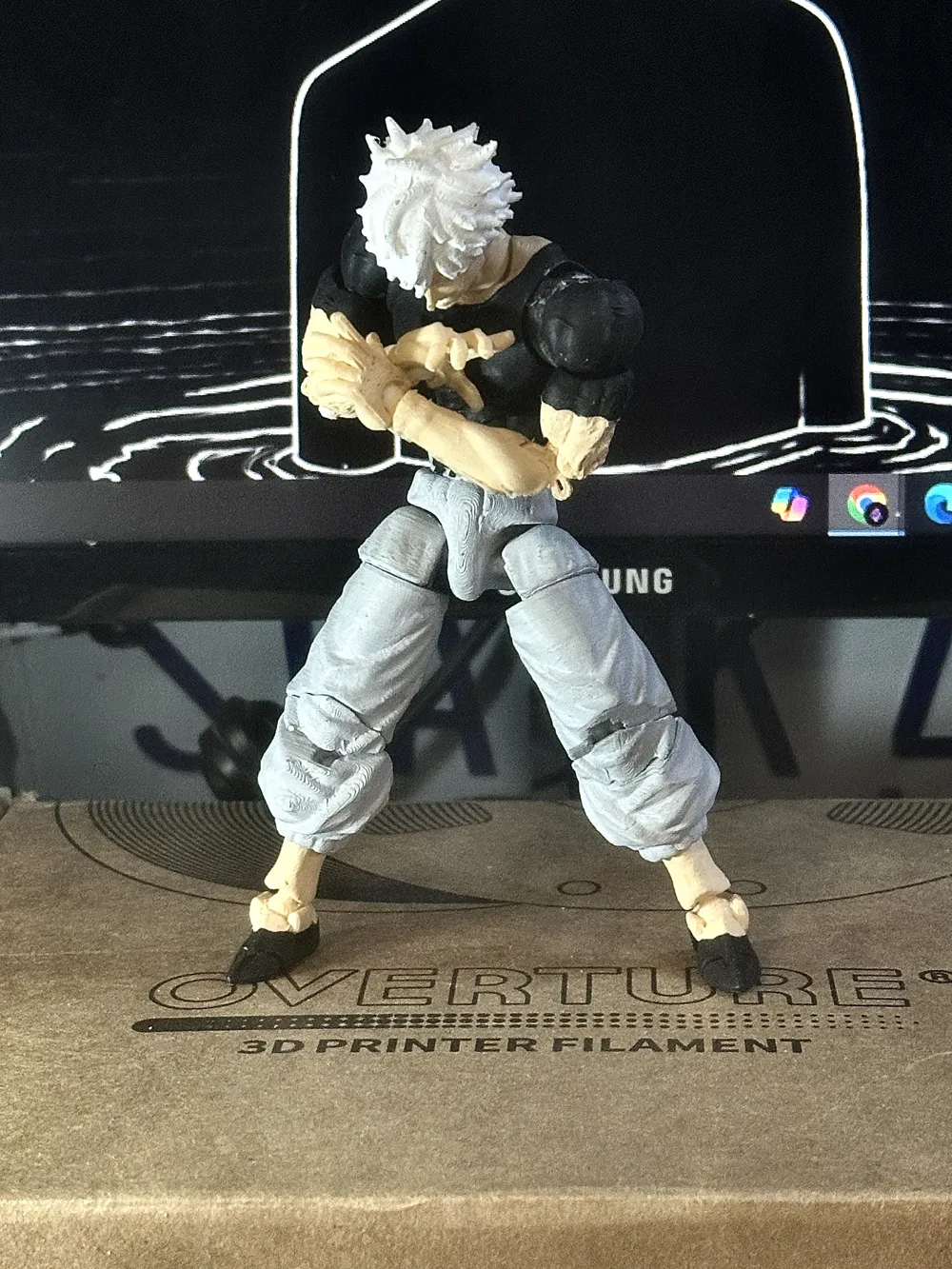 Satoru Gojo – Fully Articulated 3D Action Figure - Free 3D Print Model ...
