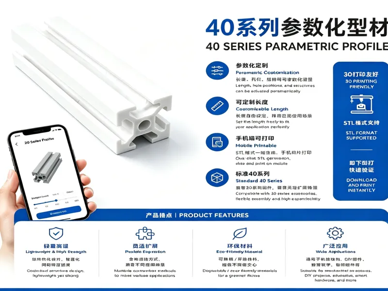 40 系列参数化型材-4040型材-4080型材