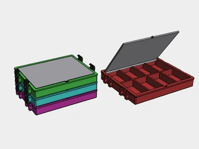 Stackable parts box